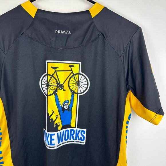 NWT Primal Wear Womens Cycling Bike Short Sleeve Black/Yellow MTB Jersey Medium - Picture 7 of 11